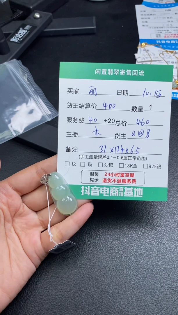 颈饰未镶嵌翡翠丽*挂件