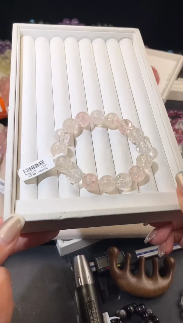 未镶嵌手链水晶多样性发一Q66迷雾玫瑰13mm