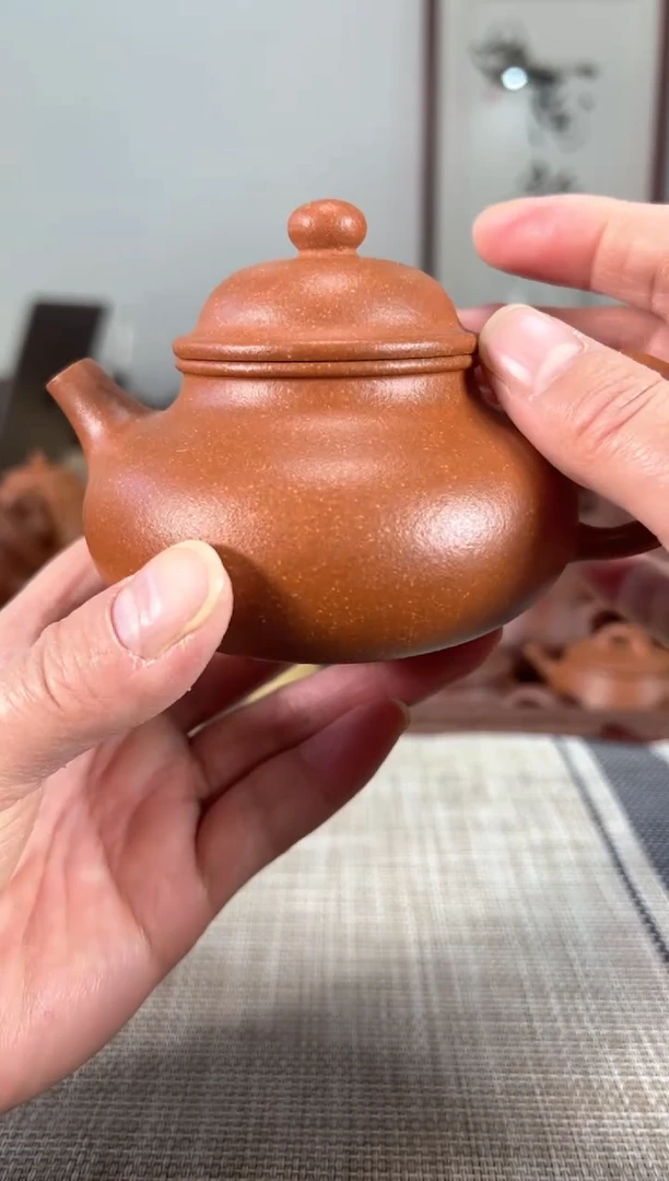 【闪购商品】紫砂茶壶精工半手纳底容天170cc左右瑕