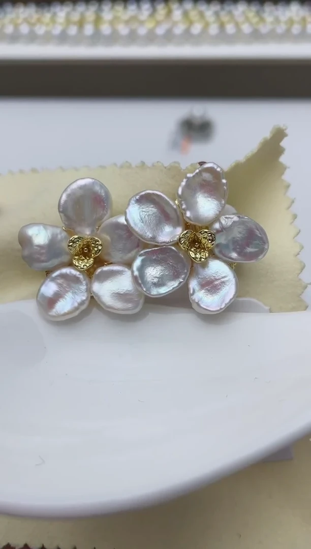 【闪购商品】淡水珍珠耳饰未镶嵌W10