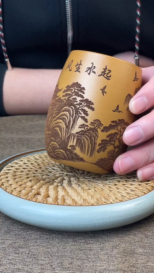 风生水起  黄金朱泥  主人杯
