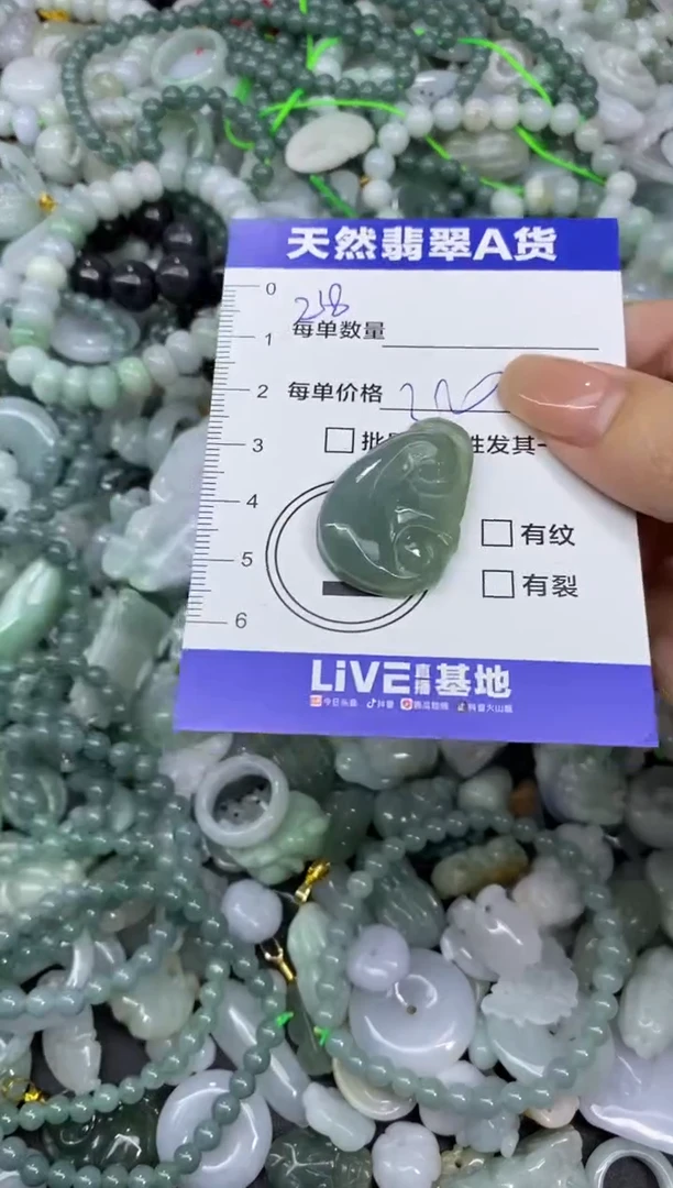颈饰未镶嵌翡翠天然翡翠A货批量多样性发一件