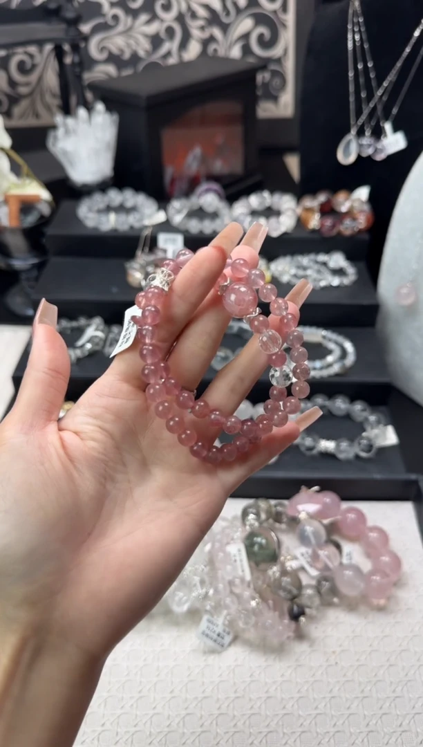 水晶手链未镶嵌天然水晶 多样性发其一