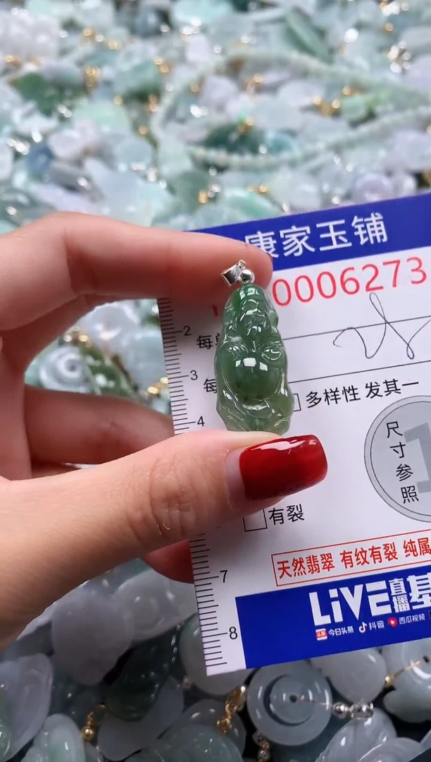翡翠未镶嵌吊坠(不含链)6273