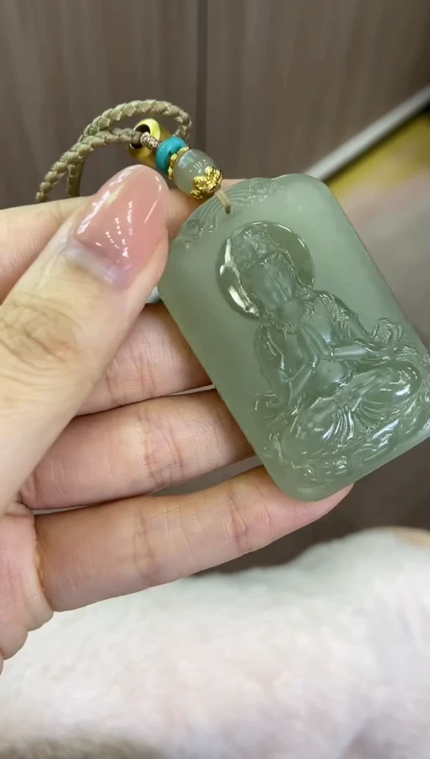 颈饰未镶嵌和田玉锐**g379327/和田玉山水观音  多样性一件发