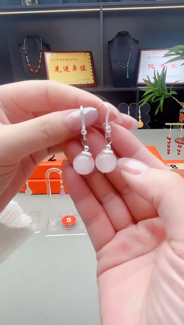 未镶嵌耳饰紫晶216