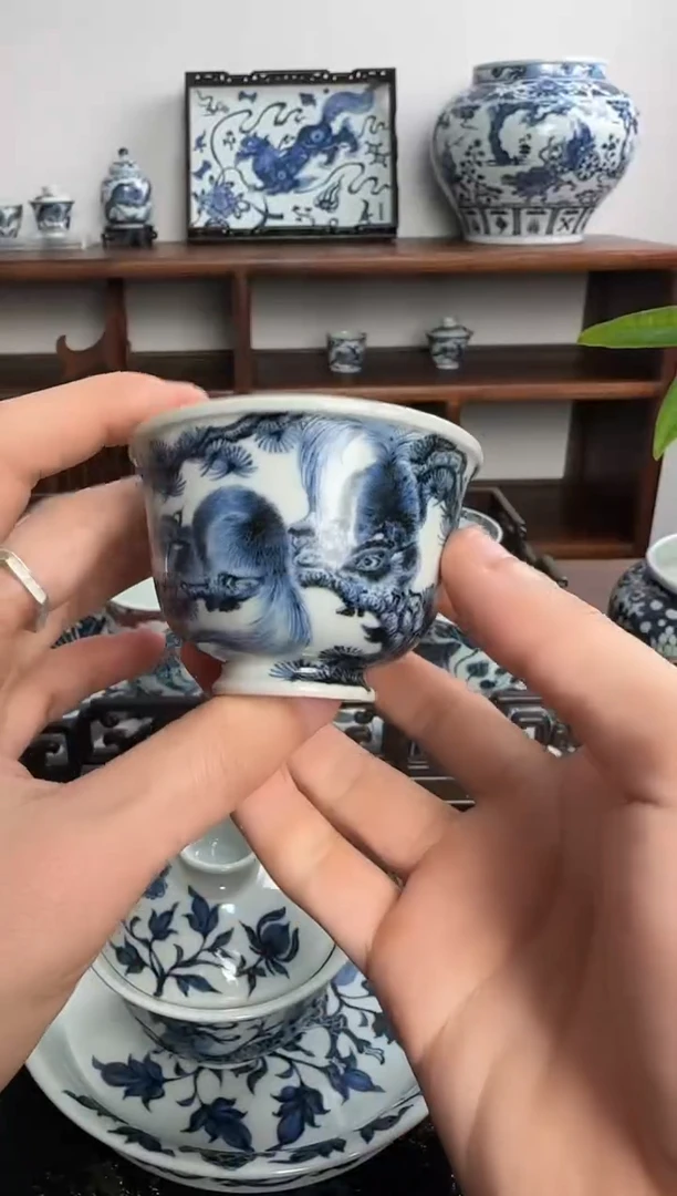 【闪购商品】摆件含真藏古松鼠主人杯