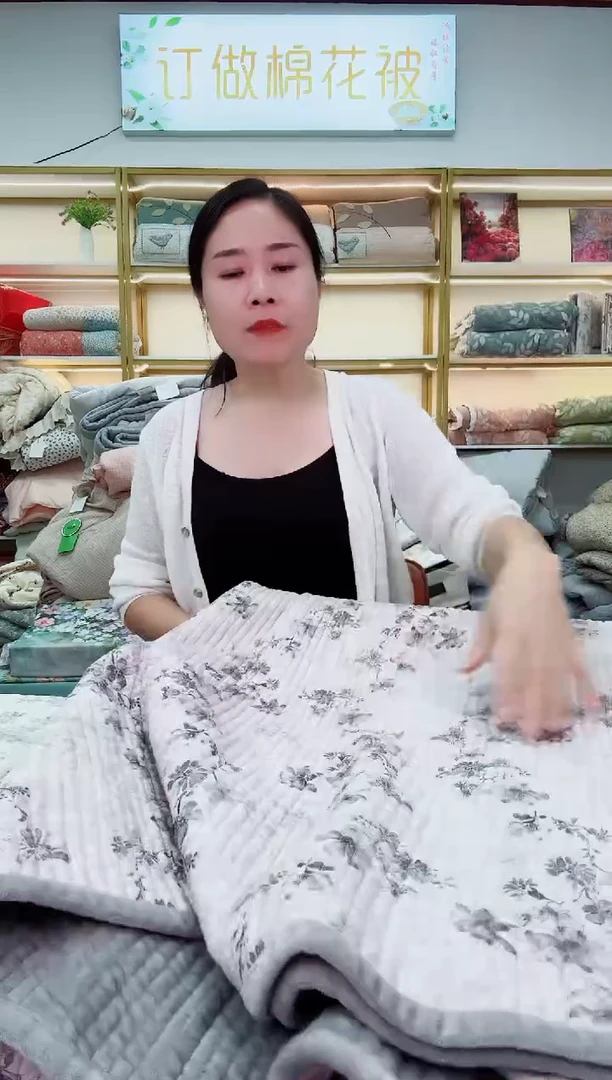棉棉麻+绒床盖