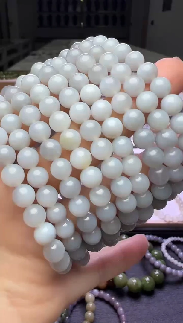 手串未镶嵌和田玉8号链接卡7mm多样性发一（先拍先挑）