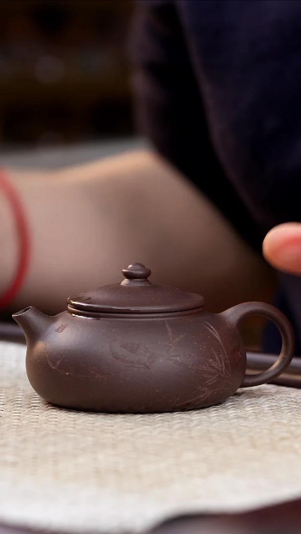 茶壶紫砂一厂特拼紫泥寒江