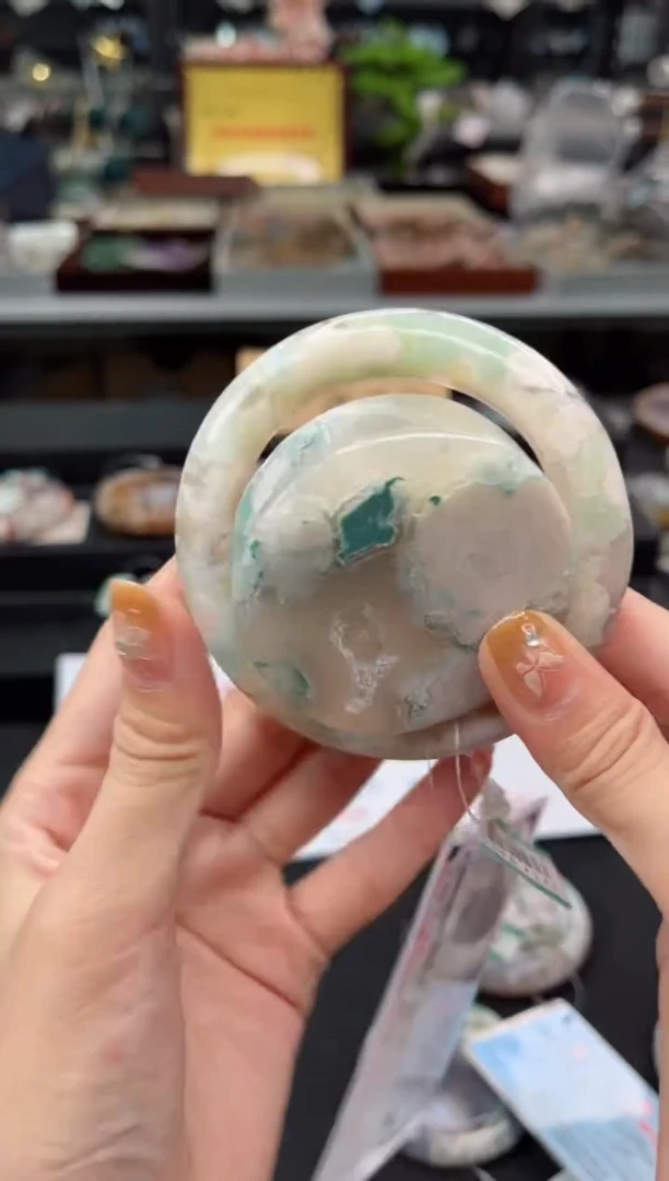 【闪购商品】玛瑙/玉髓手镯未镶嵌57圈口（赠品镯心）S9252