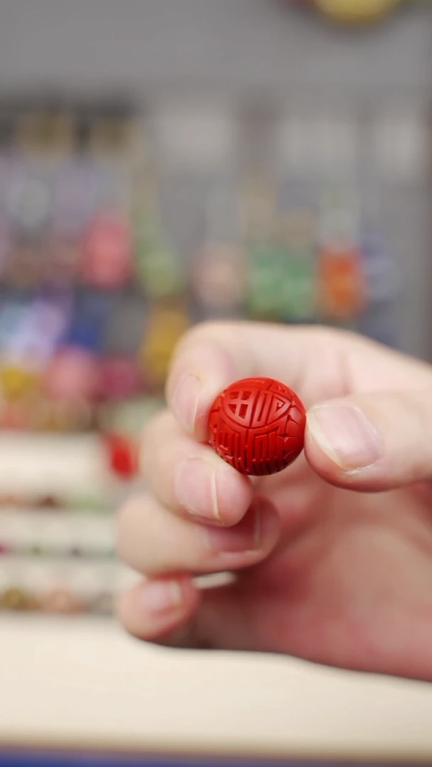 福禄寿雕漆圆珠 1.6