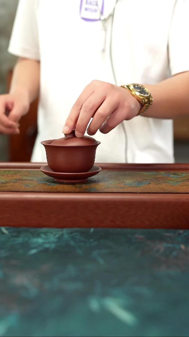 茶杯紫砂5.28  龙血砂     盖碗