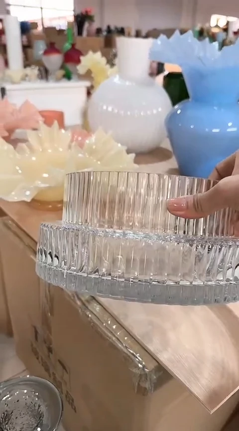 【闪购商品】玻璃透明竖条纹