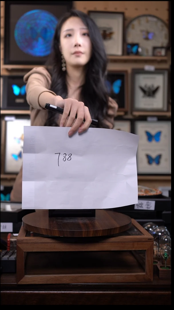 ᭥****࿐定制-选蝶绿西风大圆盘钟