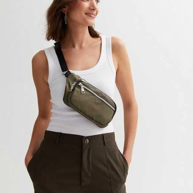 多层拉链多功能迷你小胸包腰包女生随身小挎包旅行随身运动女包