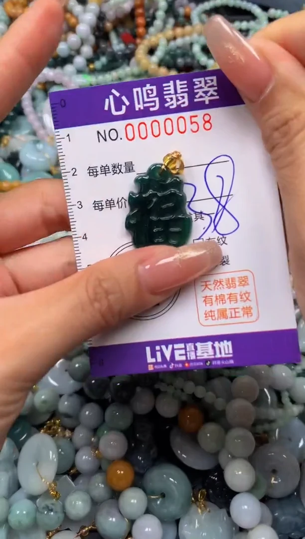 翡翠未镶嵌颈饰闪购00058