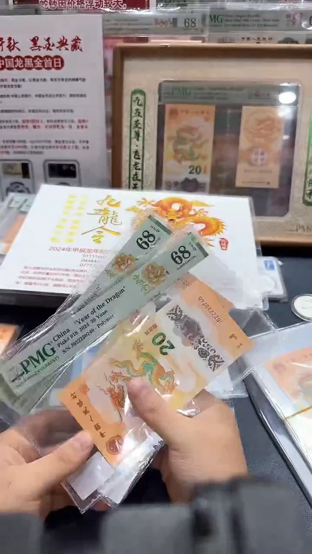 塑料24年龙钞九龙令J02222头（4）-PMG68