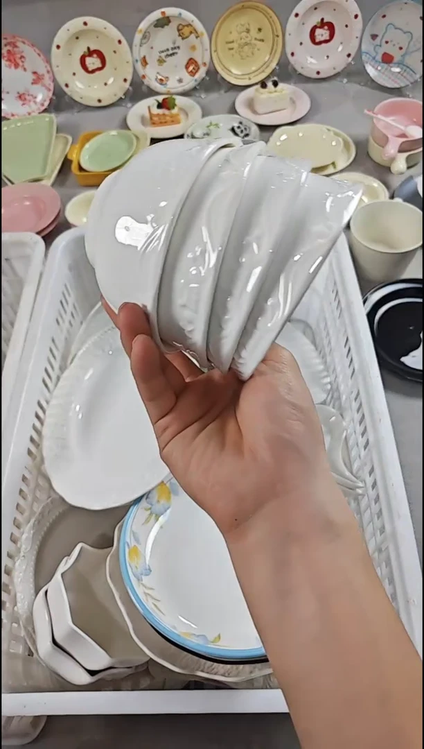 盘微瑕陶瓷餐具清仓，完美主义想好再下单
