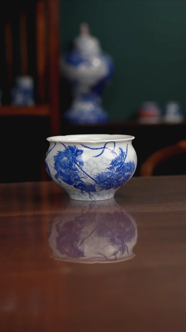 沈燕鸿老师作品 非遗传承 三英战吕布