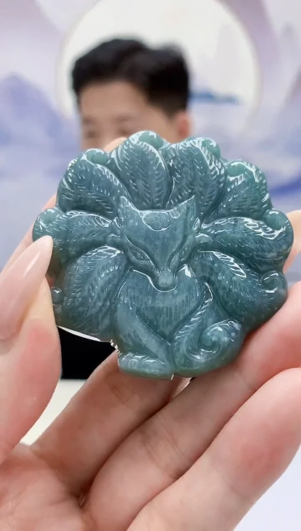 翡翠未镶嵌颈饰4917MM-jj挂件6