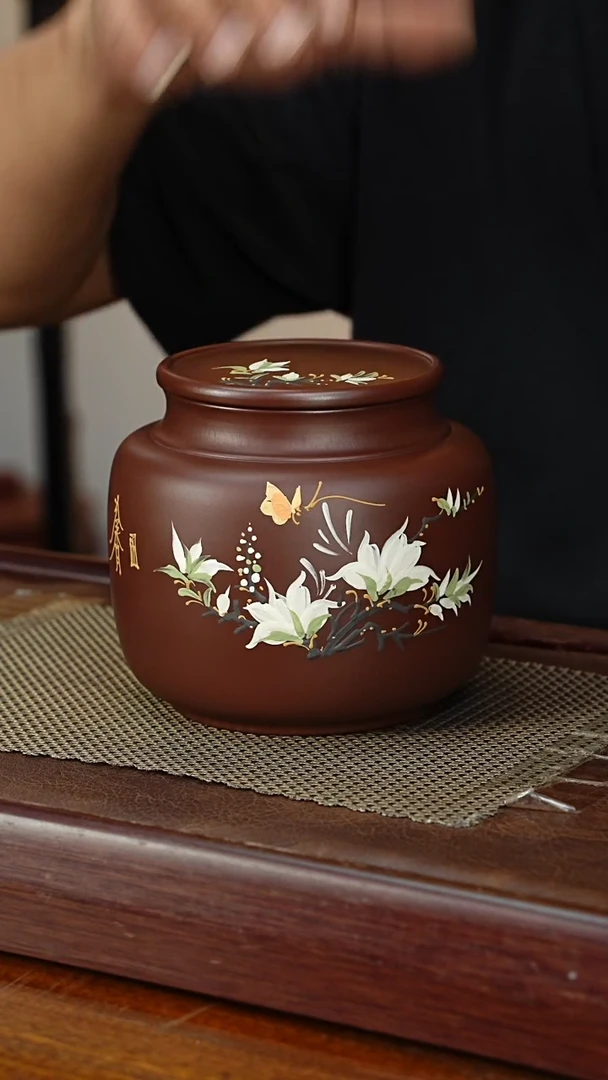 宜兴原矿紫砂茶叶罐