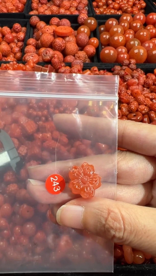 南红玛瑙未镶嵌颈饰1