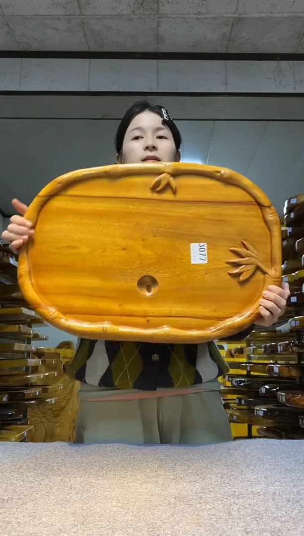 实木原木茶盘 一物一拍(不含配件）