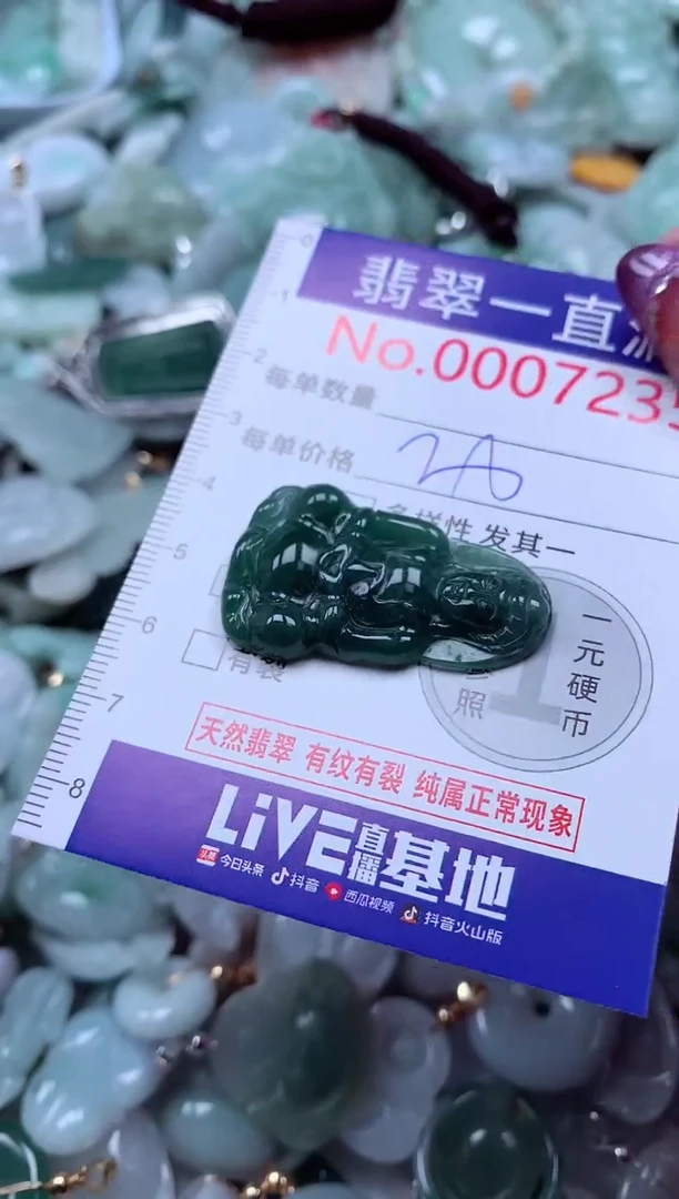 翡翠未镶嵌吊坠(不含链)7235