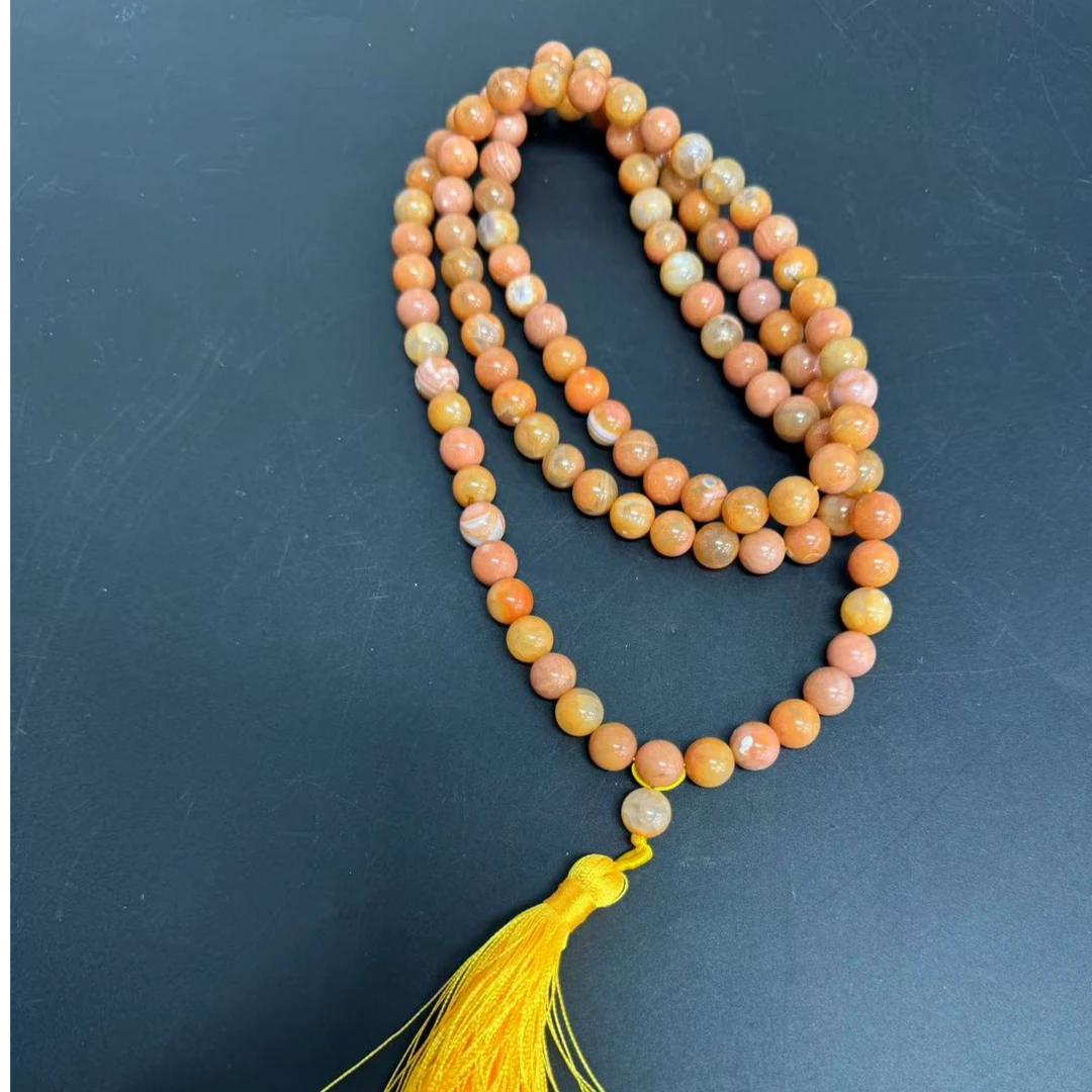 【小杰推荐】血胆金莲海古子圆珠项链 （多样性发其一）8090