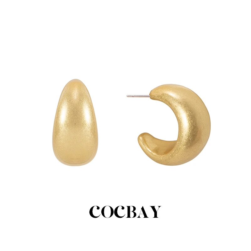 非金属树脂耳饰 COCBAY-小众设计百搭树脂耳圈