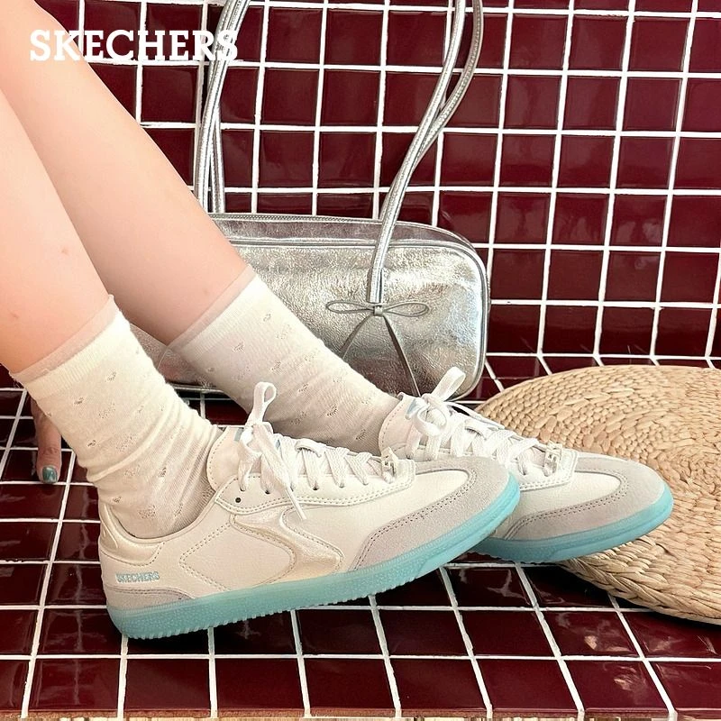 【欧若风】斯凯奇2025春女厚底板鞋复古阿甘鞋时尚百搭休闲鞋185235