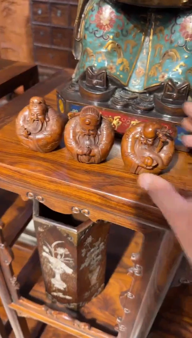 木木头款黄杨福禄寿198