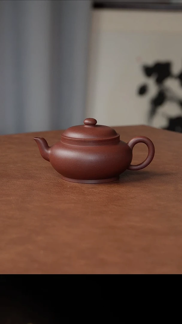 茶壶紫砂李元鹏 宫灯 紫泥 180CC