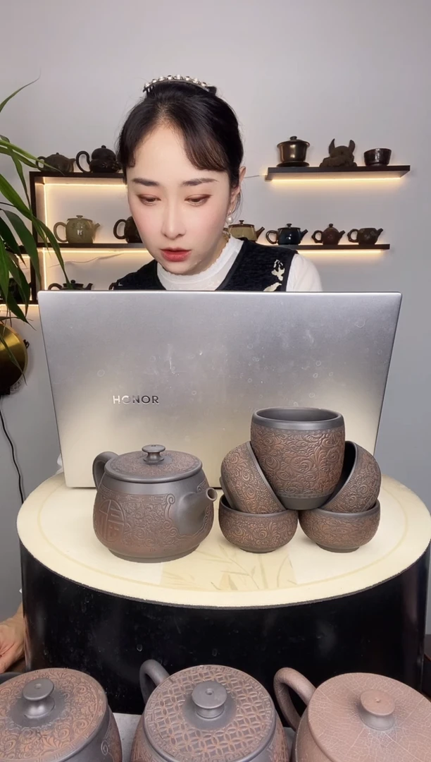 @*@唐草纹300+4客杯+1主杯