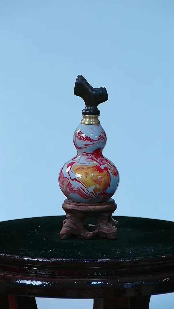 藤诺*檀木塞葫芦把件765