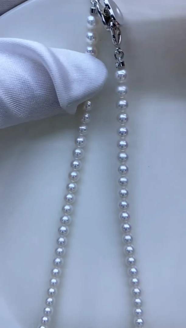 【闪购商品】淡水珍珠项链银S925镶嵌5