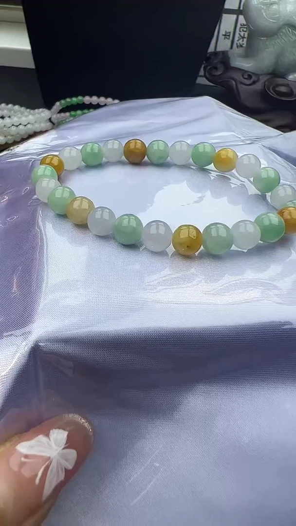 未镶嵌手串翡翠玉珠