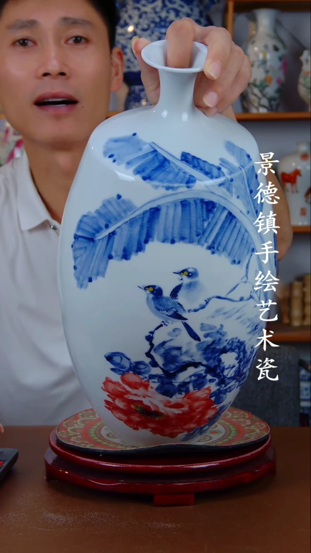现代景德镇手工手绘陶瓷摆件19