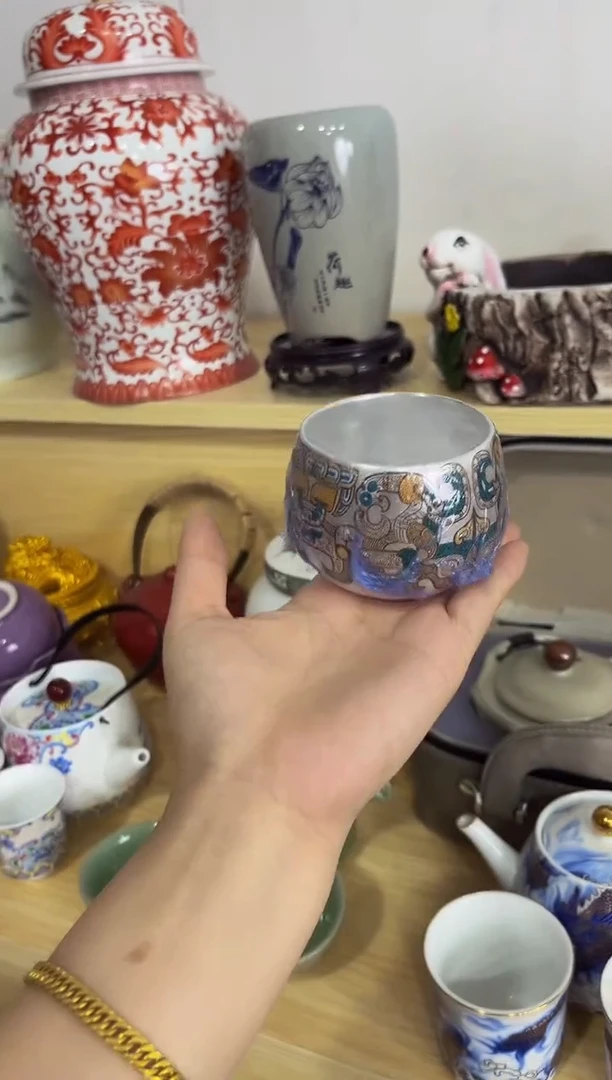 陶瓷茶具摆件旅行套组