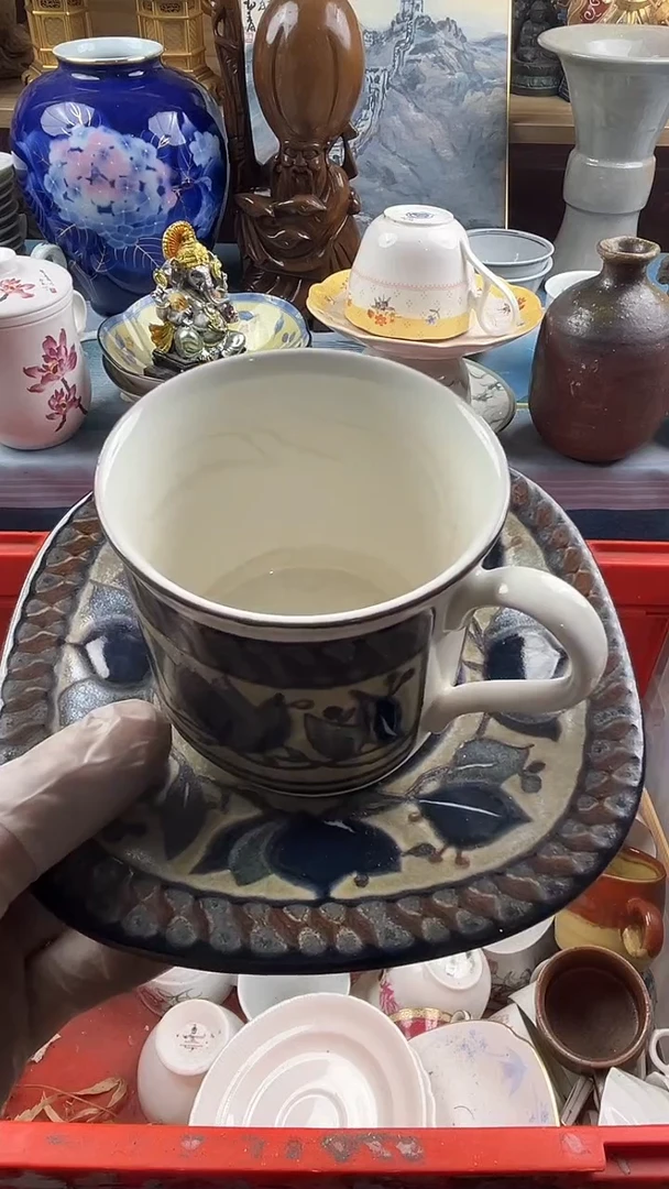 瓷片幸***头英歌瓷器满28包邮