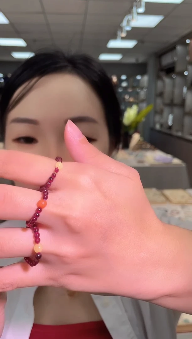 未镶嵌戒指石榴石天然石榴石戒圈（随机发一件）