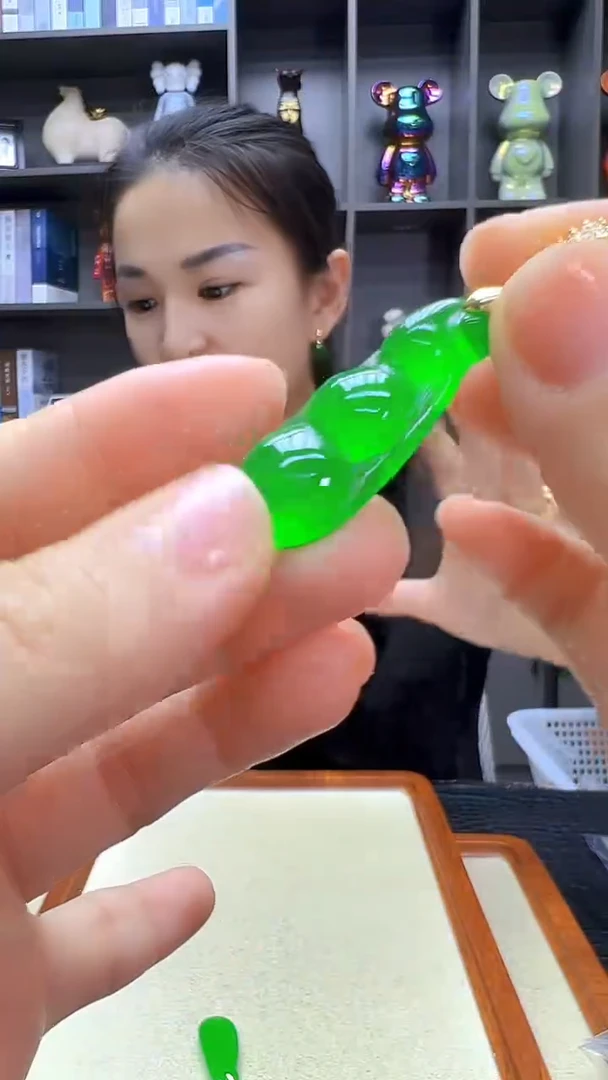 颈饰14K金镶嵌翡翠丹丹diy劲饰