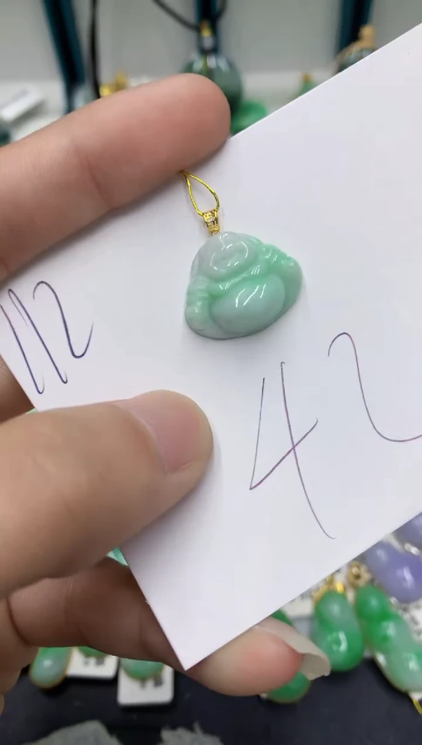 【闪购商品】翡翠颈饰18K金镶嵌翡翠