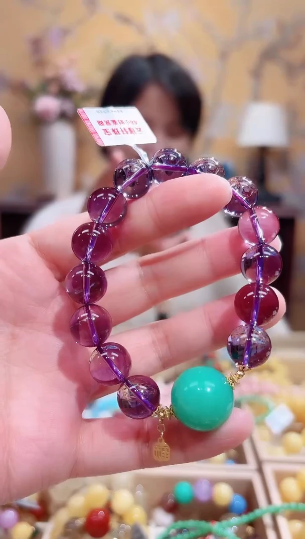 18K金镶嵌手链水晶设计款手串12.5