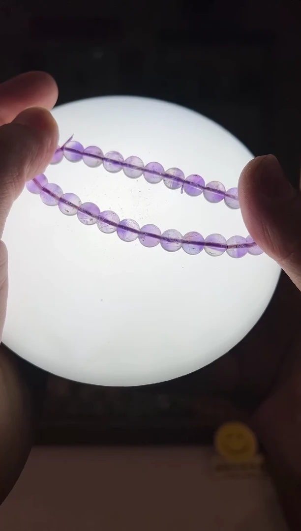 【闪购商品】水晶手串未镶嵌7.5mm紫超七手串