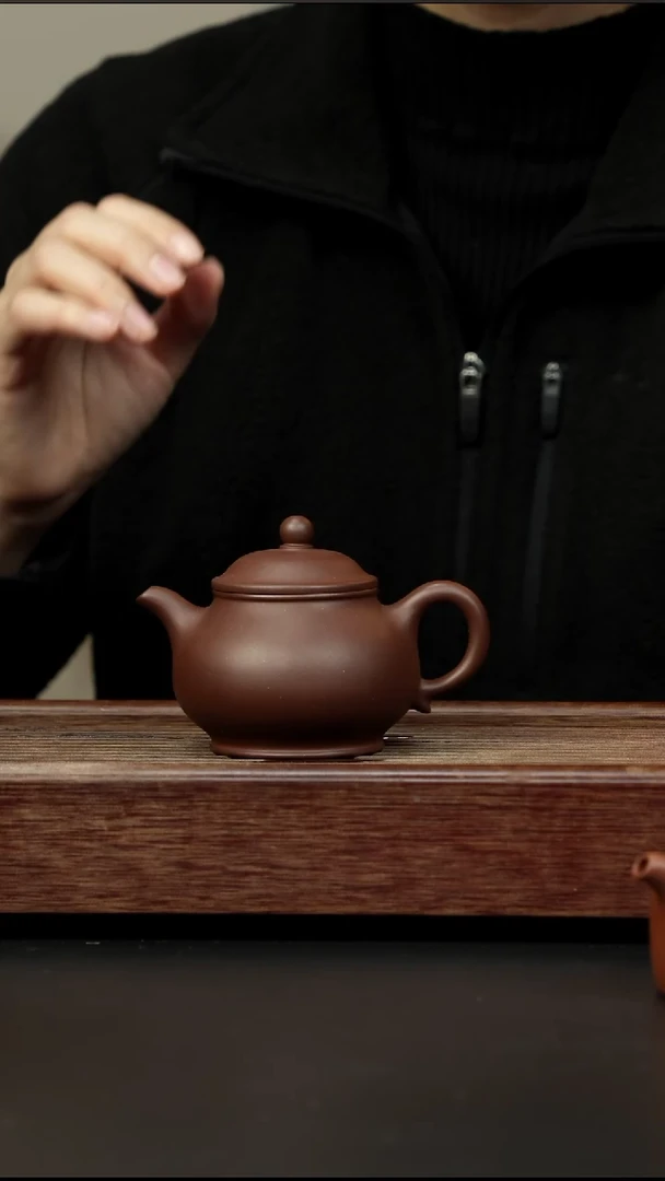 茶壶紫砂高温底槽清 小潘壶
