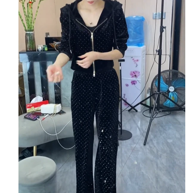 2025时尚新款丝绒法式设计感套装裙百搭高级套装DY20601