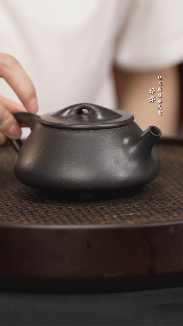 茶壶紫砂21GYM大石瓢满天星老紫泥300