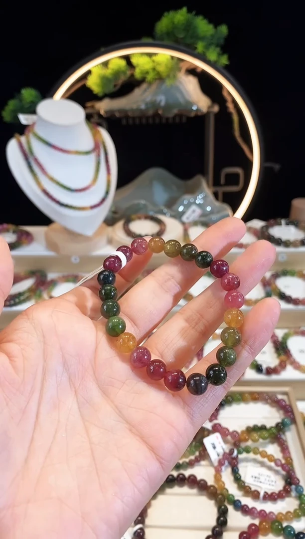 手串未镶嵌碧玺G2290素圈颜色微差